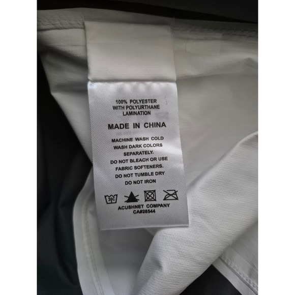 FootJoy DryJoys HydroLite Short Sleeve Golf Rain Shirt Navy White Mens Small - Picture 6 of 8